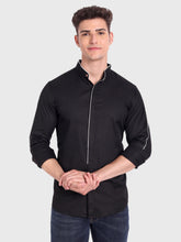 Mens Shoulder Piping Full Sleeve Shirt